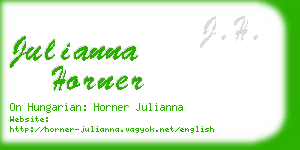 julianna horner business card